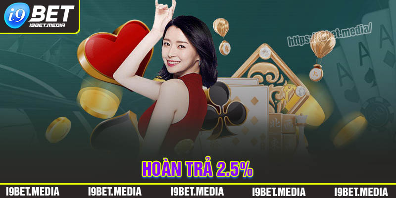 Hoàn trả 2.5% I9BET - Nhận tiền thưởng bất tận mỗi ngày
